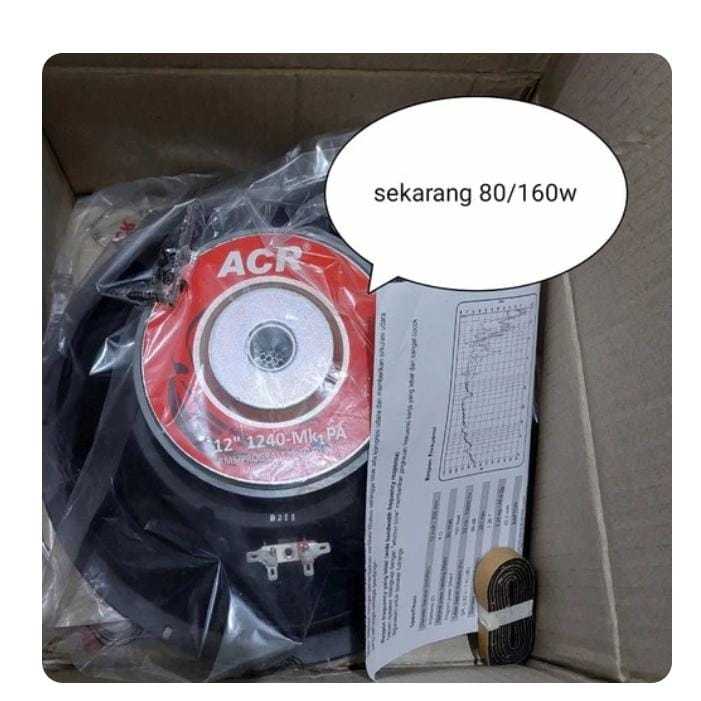 RH8842 SPEAKER 12" 12 INCHI FULL RANGE ACR CLASSIC 1240 500WATT by PCM LTC GLODOK