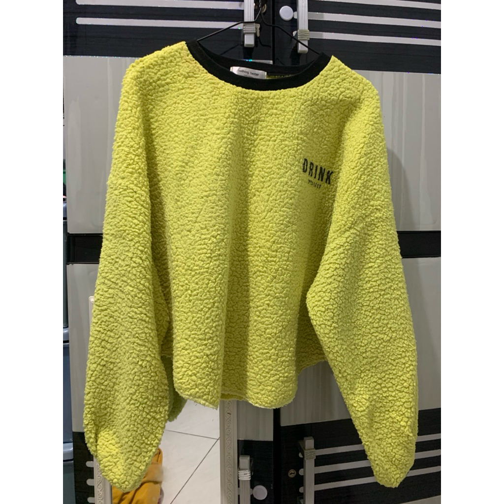 SWEATER CROP OLIVE LD 125-140