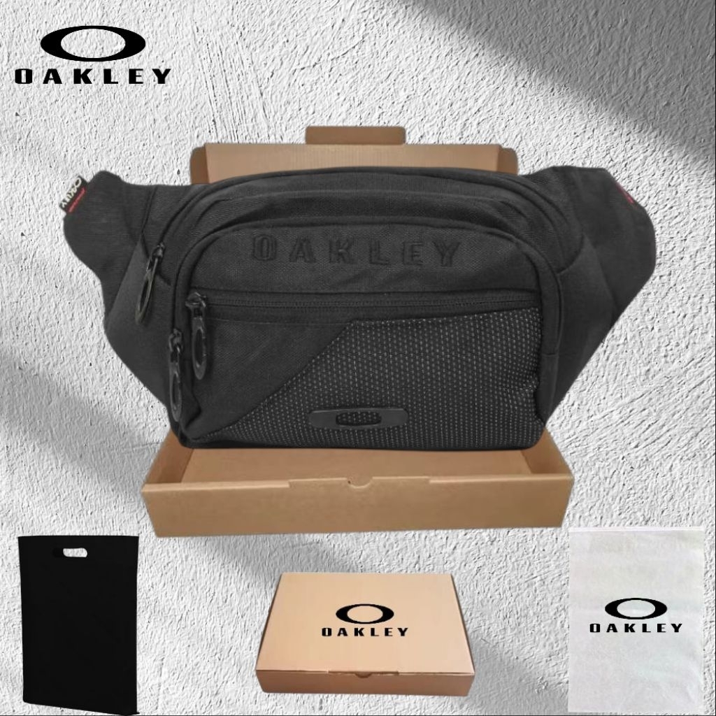 TAS OAKLEY WAISTBAG OAKLEY TAS SELEMPANG OAKLEY TAS PINGGANG OAKLEY PREMIUM LOGO BESI