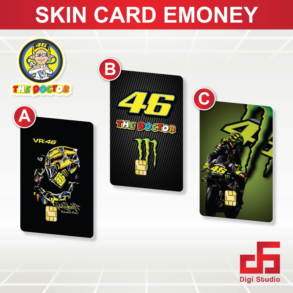 

Digi Studio - Skin Card Valentino Rossi - Emoney / Flazz / ATM / Credit Card