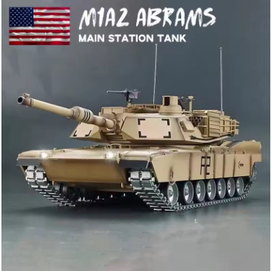 RC TANK Heng Long 1/16 3918 M1A2 Abrams RC Tank 360° Turret Laras Recoil BB Menembak TH17803-SMT5 Ma