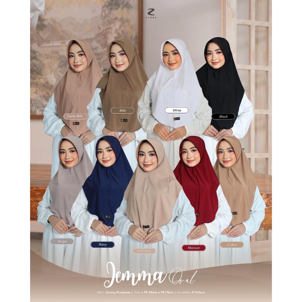 BERGO JEMMA / HIJAB/ BERGO / BERGO DEWASA / HIJAB DAILY / HIJAB DEWASA / INSTAN / HIJAB MURAH / HIJA