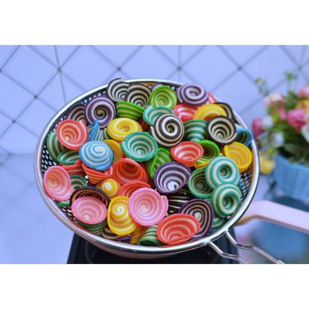 

Kuping gajah/ kue kuping gajah warna warni termurah