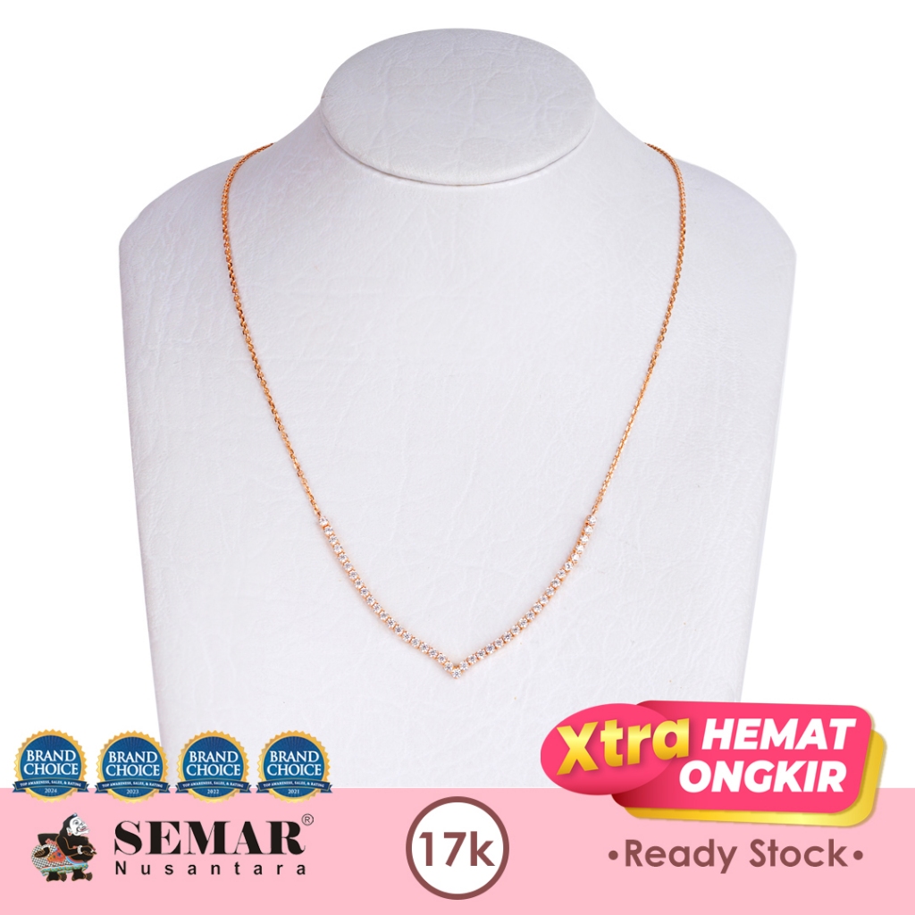 Kalung Emas Mini Aurel Gold 17K Semar Nusantara