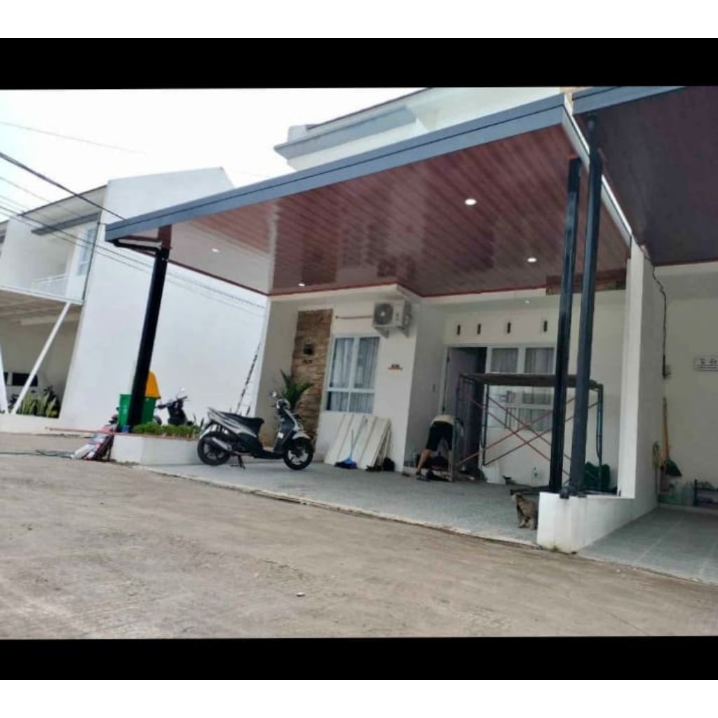 kanopi baja ringan atap alderon rs dan plafon pvc. jakarta, bogor,depok, tangerang, bekasi.