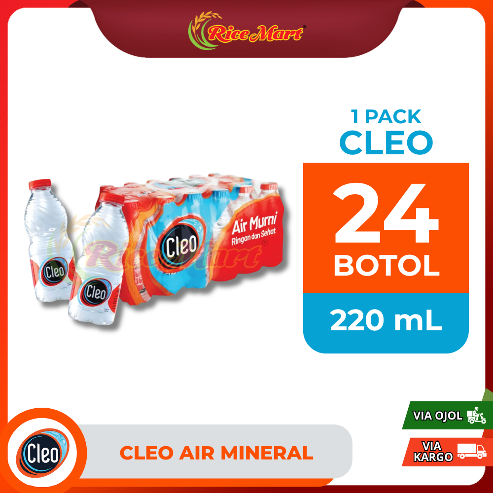 

[KARGO] Air Mineral CLEO 220 ML isi 24 Botol