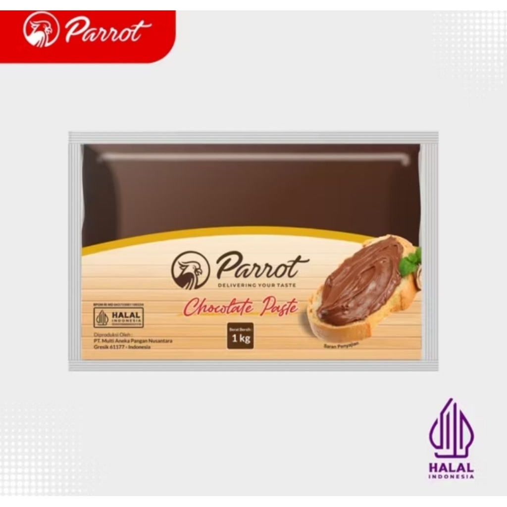 

Parrot chocolate paste/parrot filling coklat 1kg