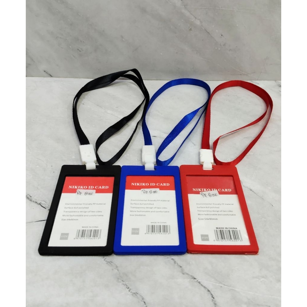 

ID CARD + TALI SET NIKIKO / ID CARD SET / SARUNG ID CARD - NIKIKO