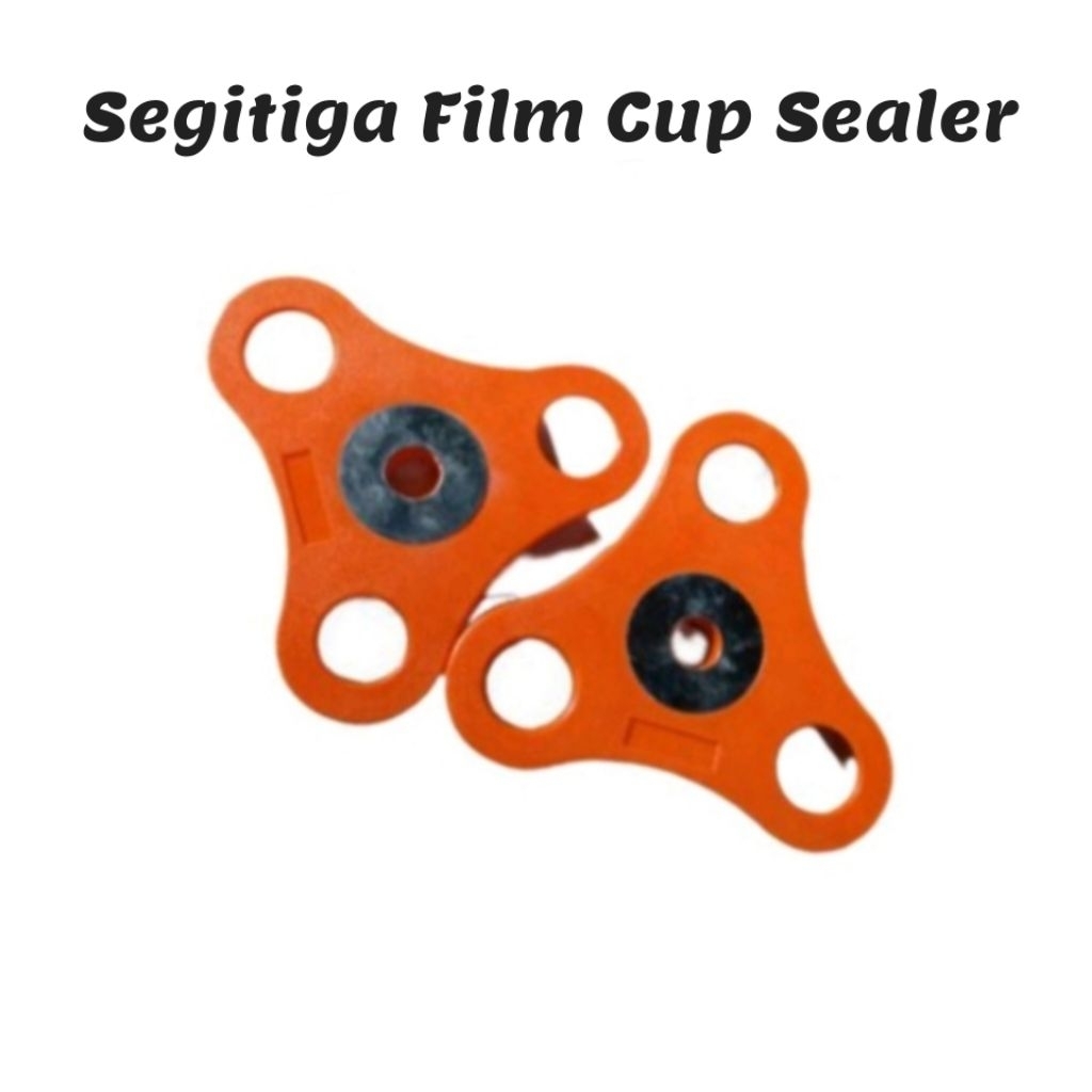 Segitiga Orange Press Cup Sealer Berlaku Semua Merek ( Penjepit Plastik Roll Cup Sealer ) (1set)
