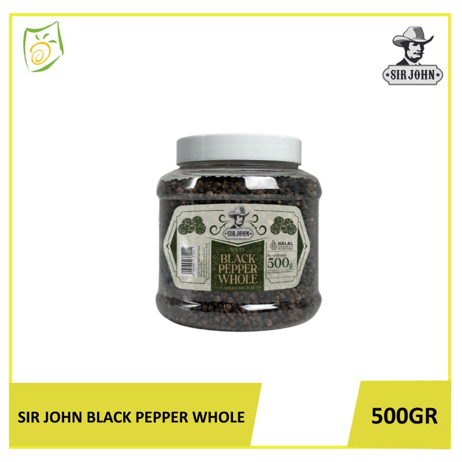 

SIR JOHN Black Pepper Whole 500gr