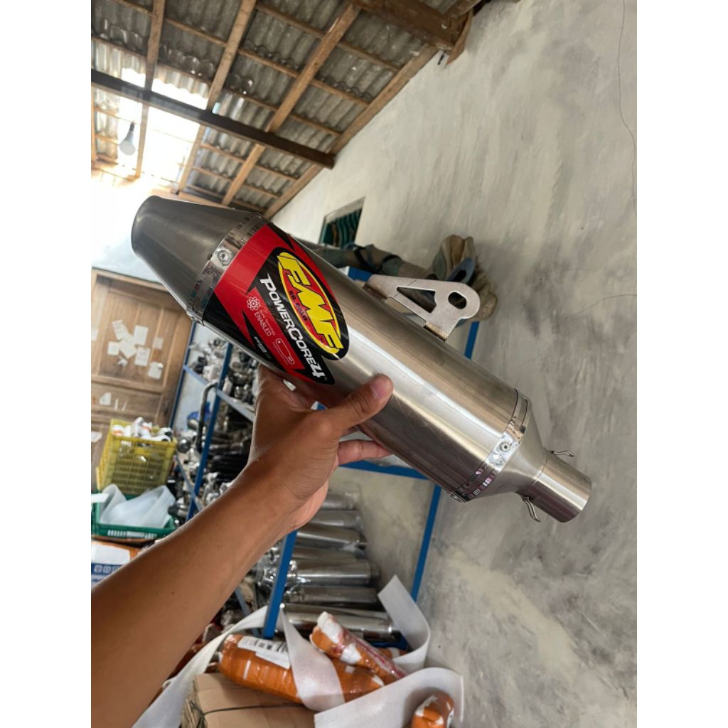 Power Core4 FMF Exhaust Stainless Only pipe 38mm For Klx Ksr Crf