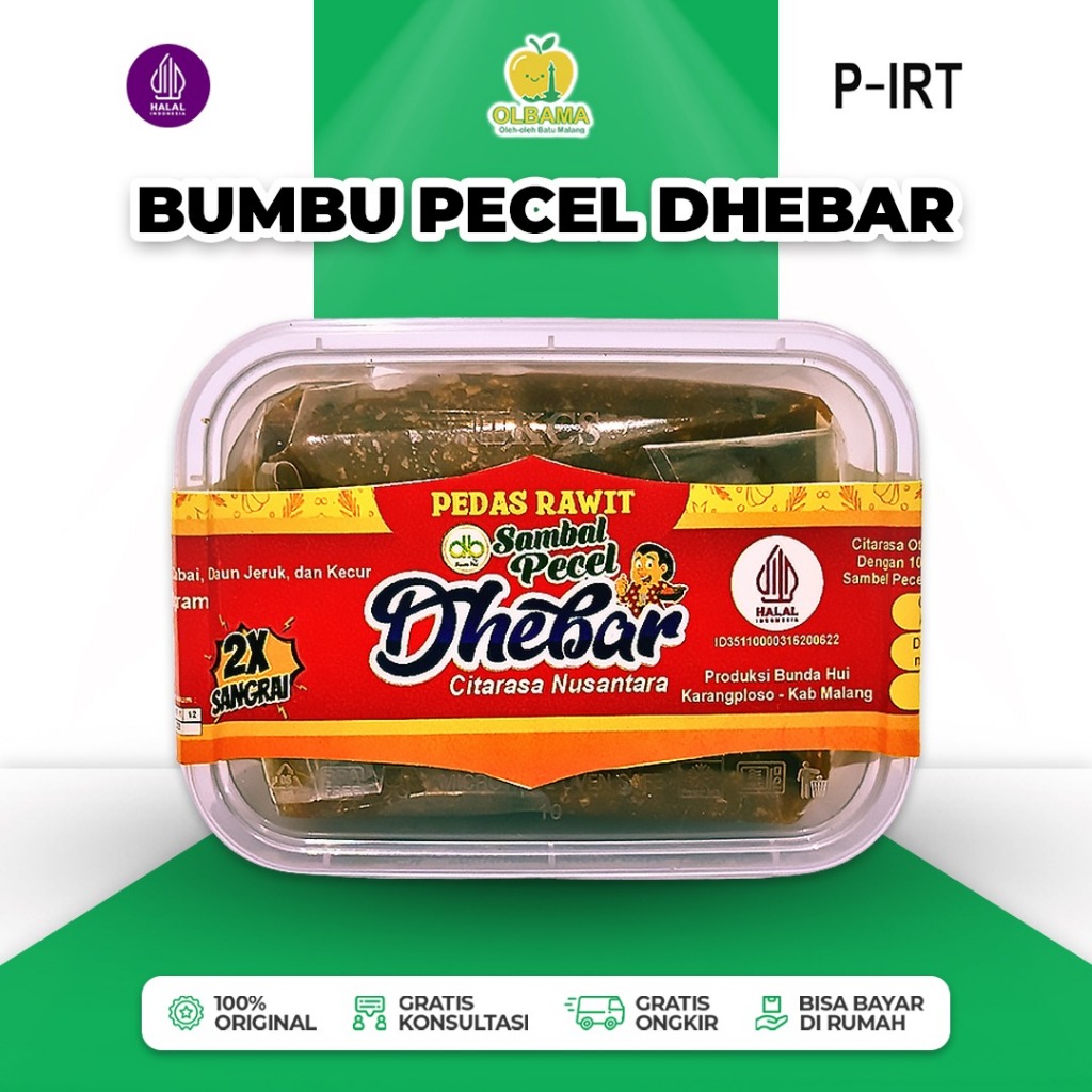 

Bumbu Pecel Dhebar 250gr Oleh Oleh Khas Batu Malang | Sambel Pecel Pedas Rawit Sambal Asli Enak