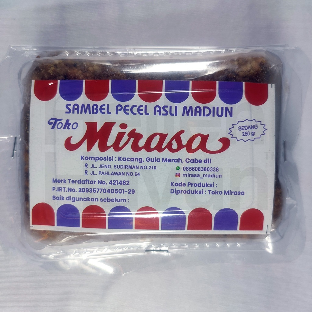 

Sambal Pecel Madiun ASLI Toko Oleh-Oleh Mirasa | Sambel Bumbu Kacang Khas Madiun | Sedang