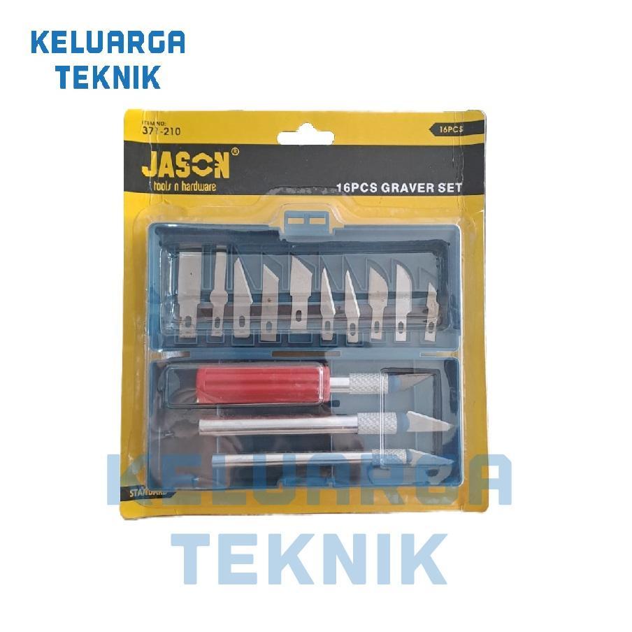 

Pisau Ukir - Alat Ukir Kayu Set Jason 16 pcs