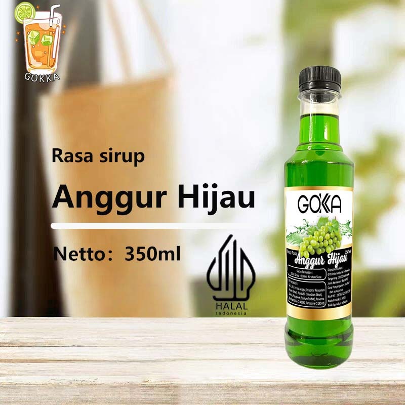 

GОKKA Syrup / Anggur Hijau Flavoured Sirup / Sirup Anggur Hijau 350ML International Halal