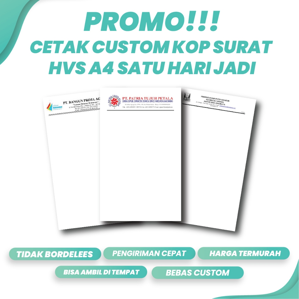 PROMO KOP SURAT 1 RIM ( 500 LEMBAR ) HVS A4 | SATU HARI JADI | MINIMAL 2 RIM