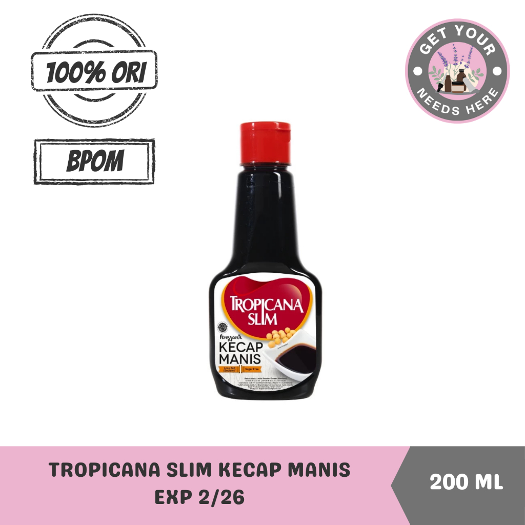 

Tropicana Slim Kecap Manis 200ml - Bantu Dukung Hidup Sehat EXP 02/2026