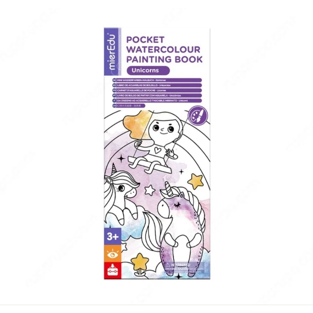 

Mieredu Set Pocket Watercolour Painting Unicorns - Mix