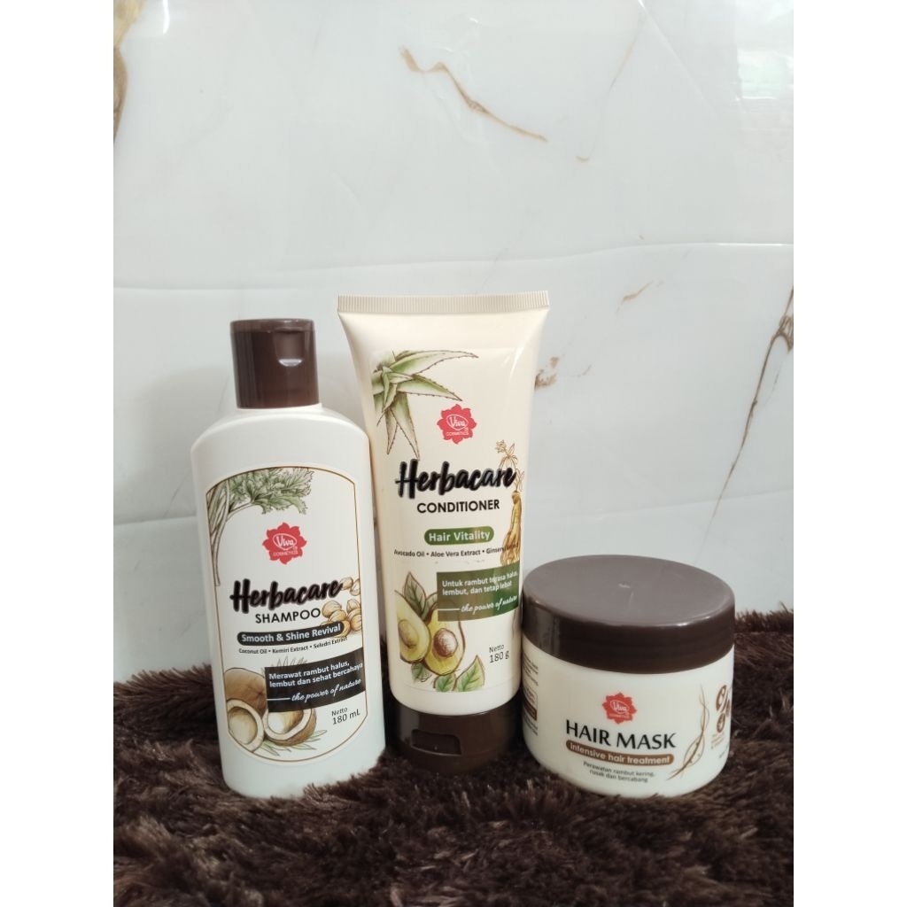 Viva Herbacare Shampoo, Viva Conditoner, Viva Mask