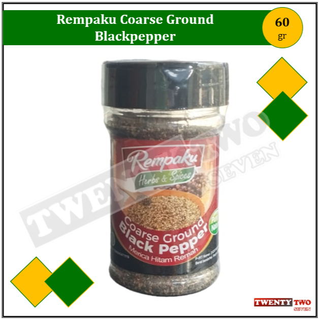

[6 X]Rempaku Bumbu Dapur Blackpepper Crushed 60 gr