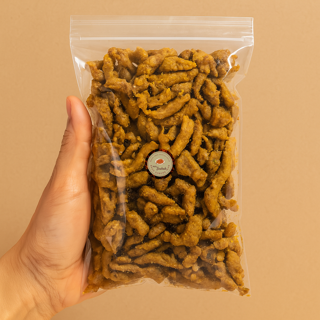 

Usus Ayam Crispy Rasa Rendang 150Gr Camilan Snack Renyah