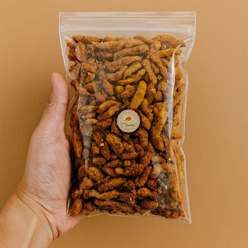 

Usus Ayam Crispy Viral Pedas Daun Jeruk 150gr Cemilan Kering