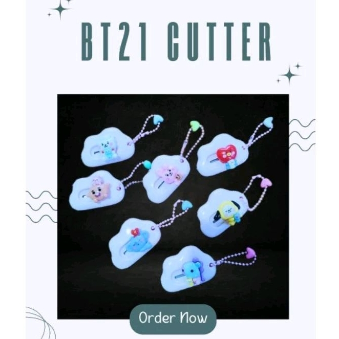 

MINI CUTTER BT21 BTS LUCU GRATIS FREEBIES MEMBER PHOTOCARD