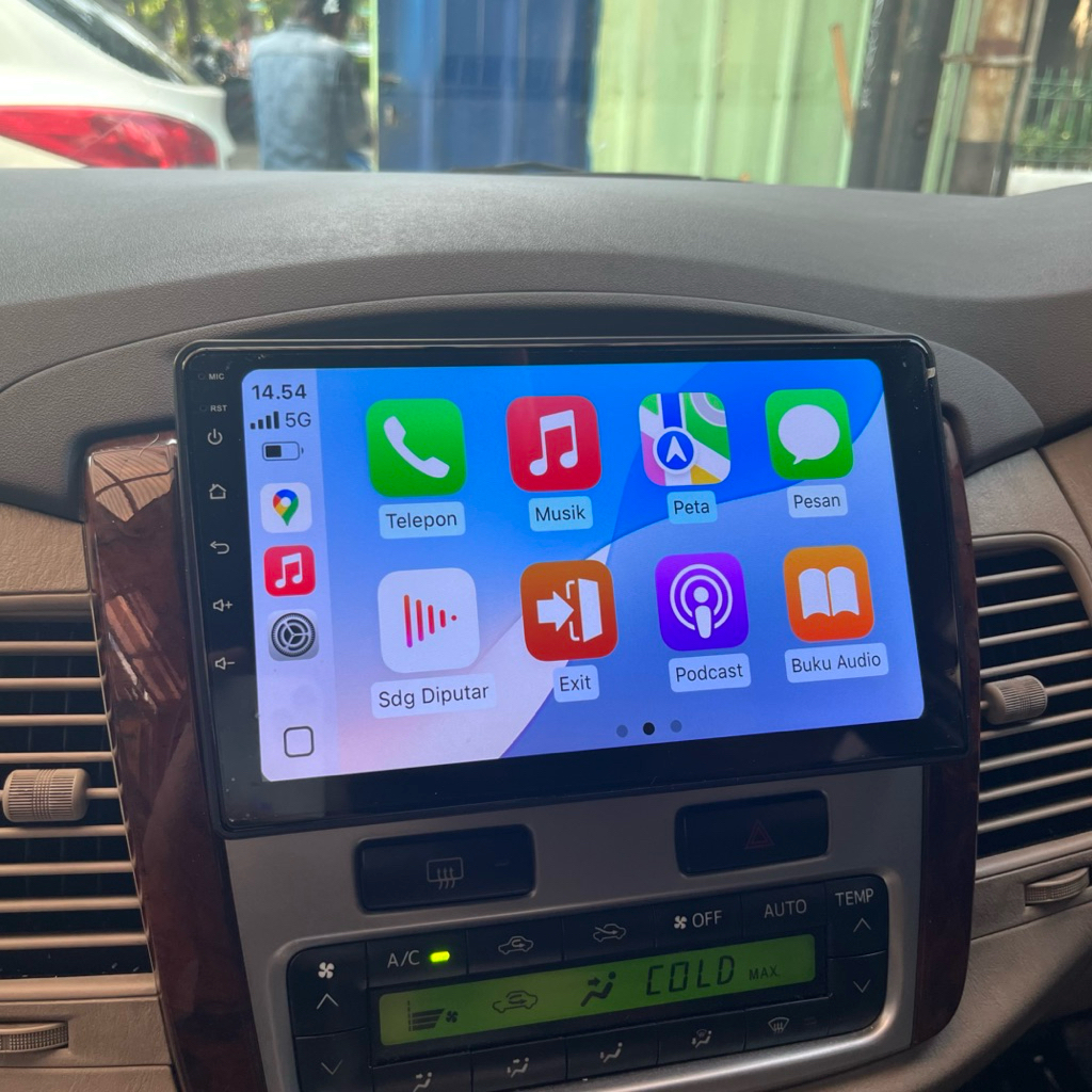 Android 9 inch ram 4/64 apple carplay android auto wirelees tanpa kabel