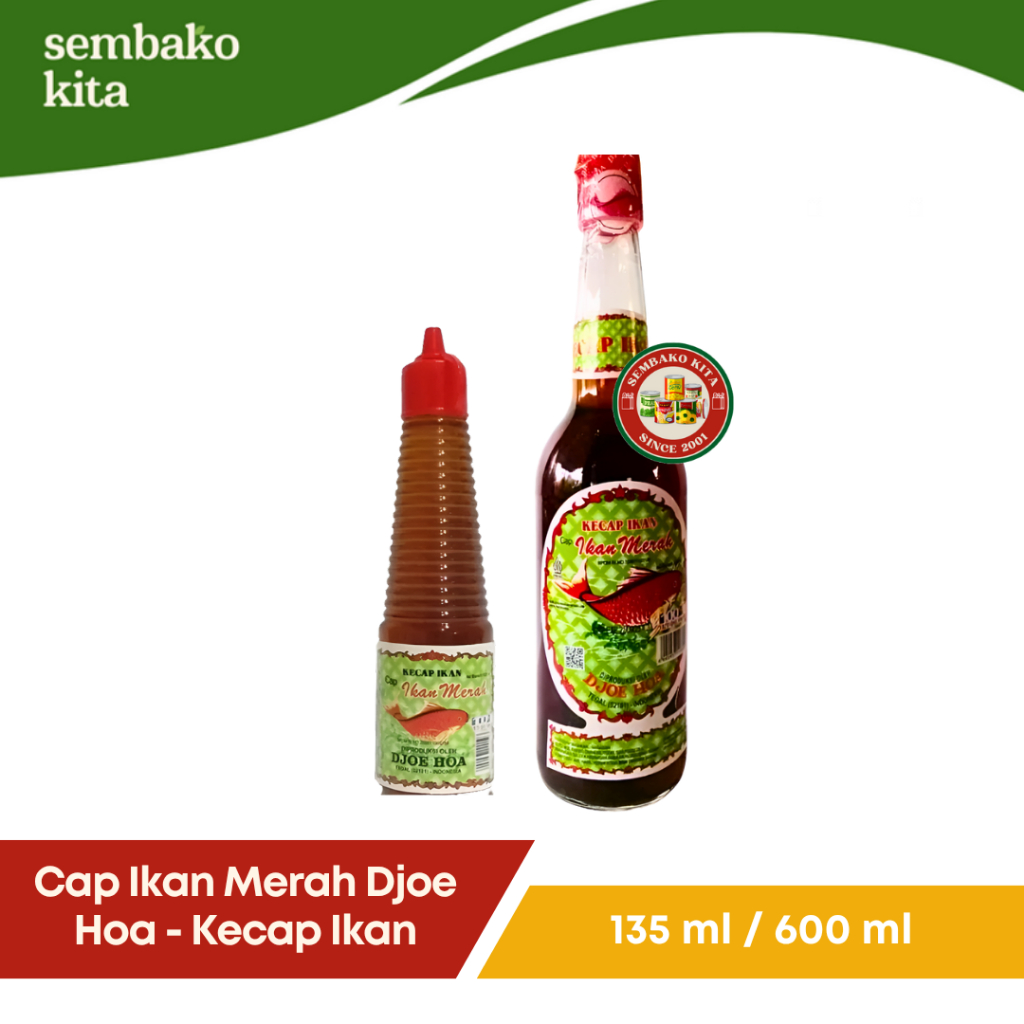 

Kecap Ikan Cap Ikan Merah Djoe Hoa – 135 ml / 600 ml