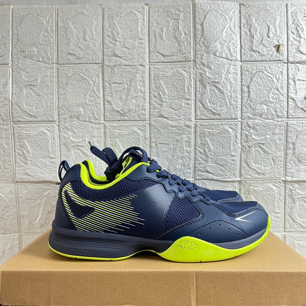 SEPATU ASTEC PRIA ASTEC KRYPTO BADMINTON NAVY MAN BULUTANGKIS OLAHRAGA SNEAKERS COD ORIGINAL