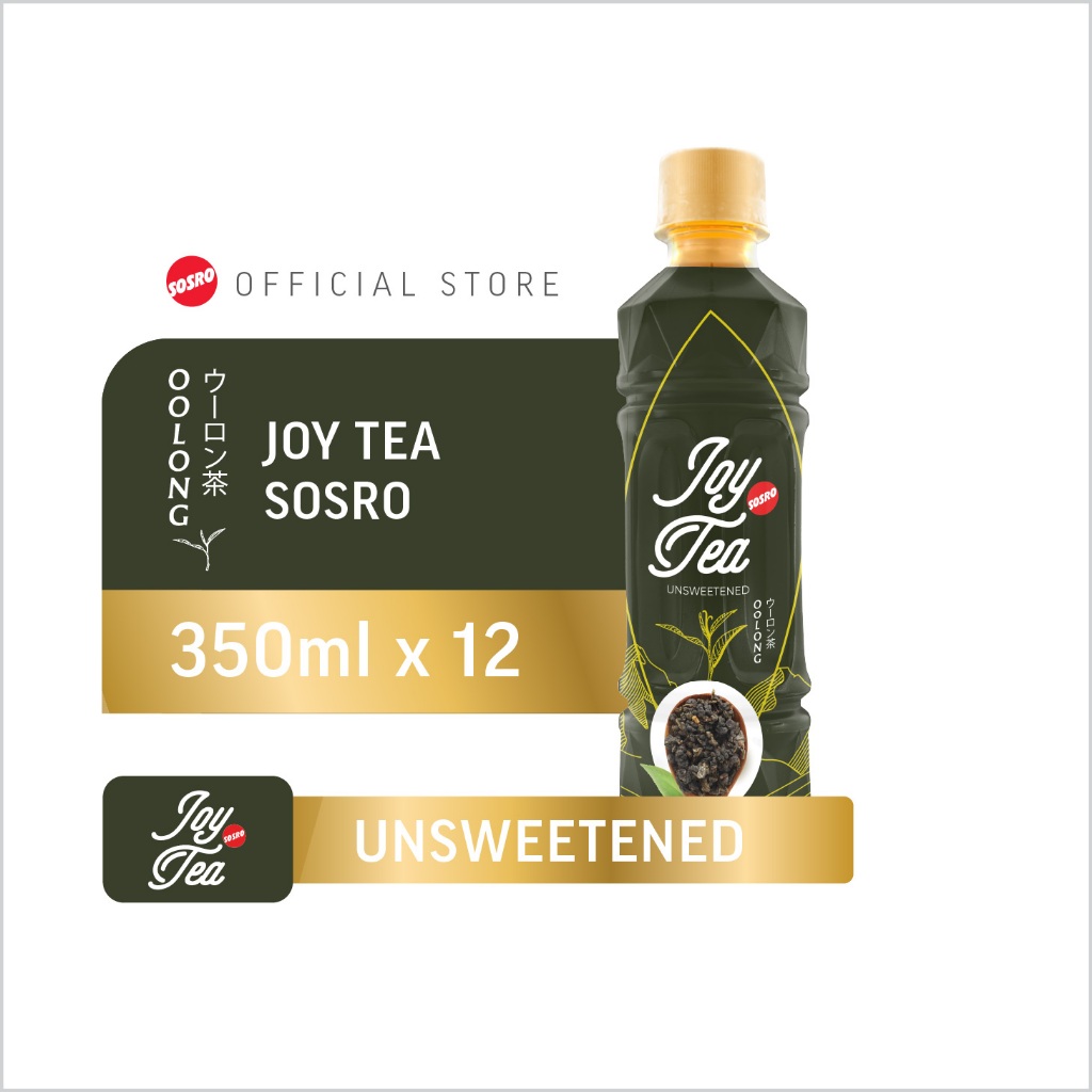

Joy Tea Sosro PET Oolong 350ml x 12 pcs Unsweetened Tea Teh Tanpa Gula