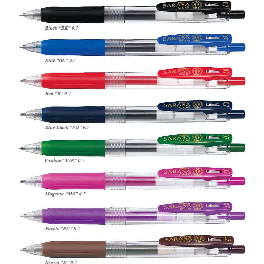 

Sarasa Clip 0.7 Ballpoint Pen HITAM BIRU MERAH