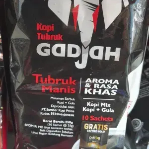 

kopi gadjah + gula isi 10 pcs