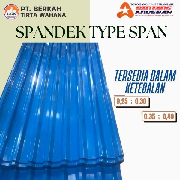 BTW - Atap Spandek Type Span – Atap Galvalum Gelombang Kuat | Anti Karat & Tahan Lama | Ukuran Custo