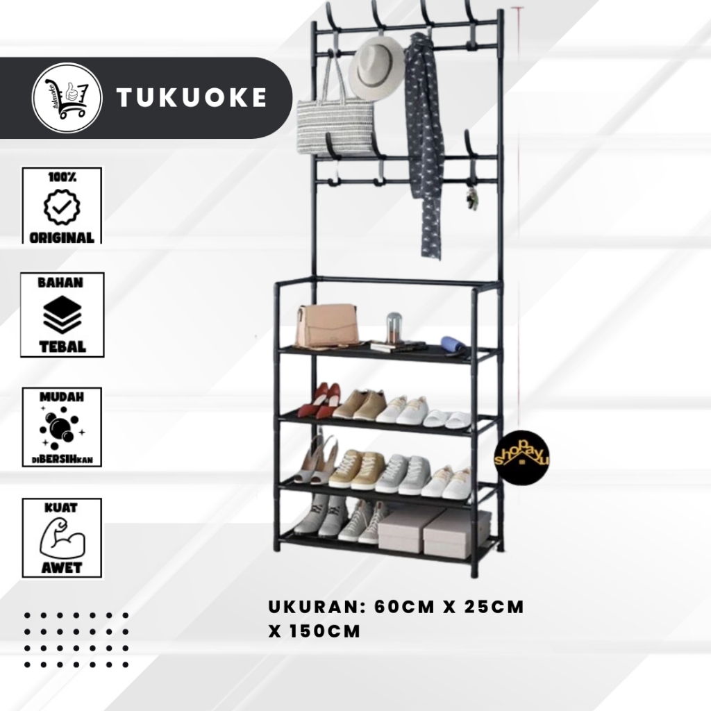 RK [JR-06] RAK GANTUNGAN BAJU HANGER SERBAGUNA RAK VENUS RAK KABINET RAK APARTEMEN RUMAH TANGGA TAS