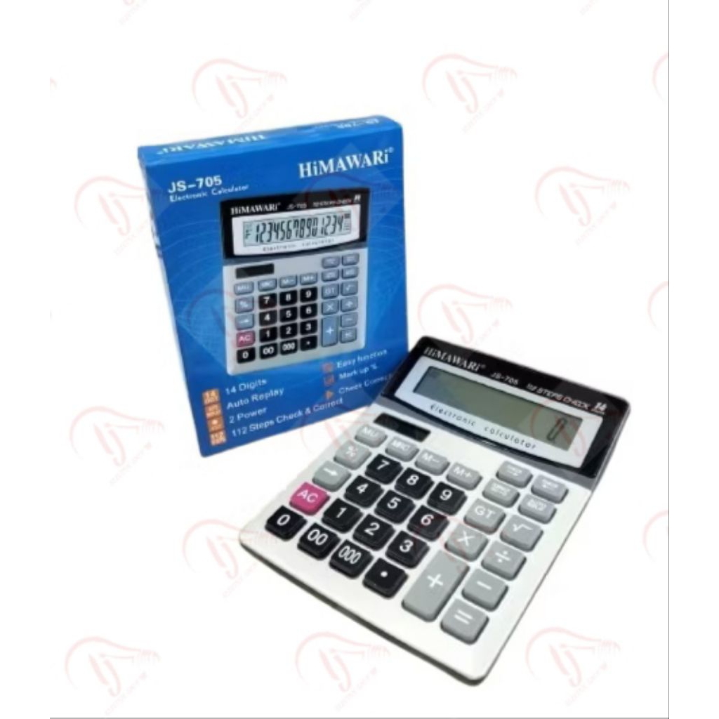 

HIMAWARI OFFICE KALKULATOR CALCULATOR 14DIGIT 14 DIGIT 14 DIGITS JS-5003 JS 5003 JS-705 JS 705 2 POWER DUAL POWER KALKULATOR DAGANG KALKULATOR MEJA CHECK & CORRECT CHECK CORRECT BIG DISPLAY ELECTRONIC CALCULATOR TAHAN LAMA
