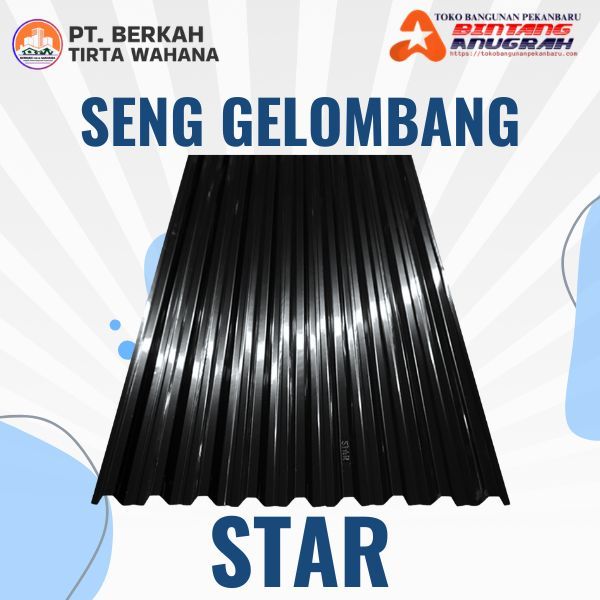 BTW - Seng Gelombang STAR SPAN – Atap Zinc Ringan Anti Karat | Ekonomis & Tahan Lama