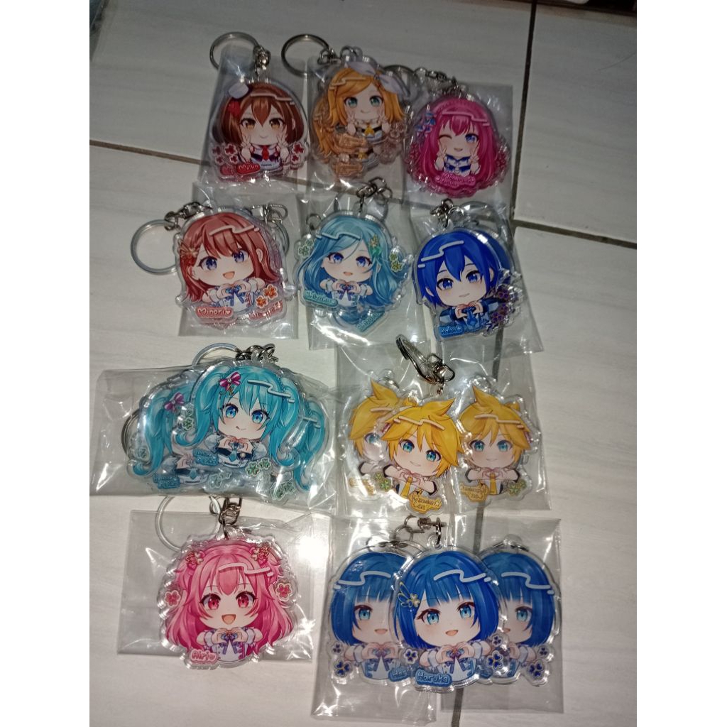 [READY] Project Sekai (More More Jump) fanmerch  keychain 5 cm by @snowyhanaa