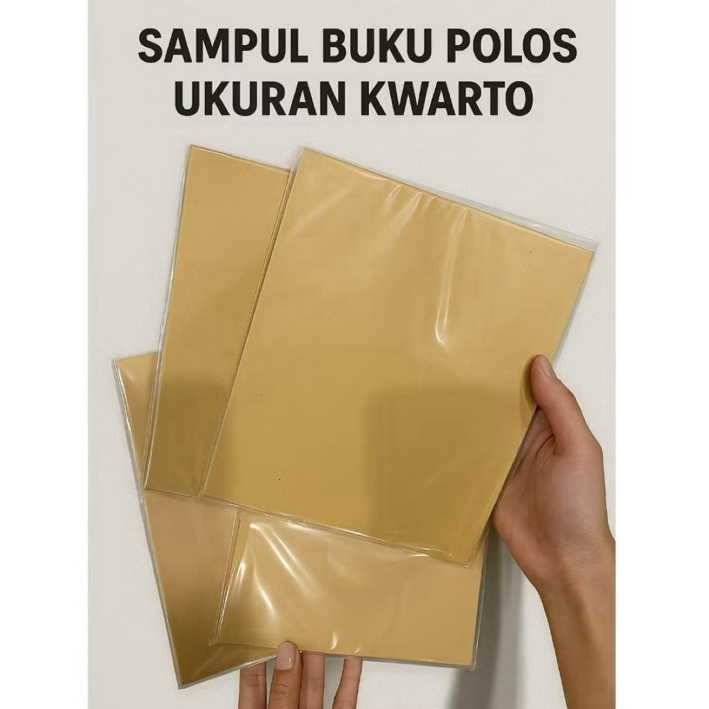 

Sampul Buku Coklat Kuarto Isi 20 | Polos & Motif | 1 Pack isi 20 Sampul Buku Tulis