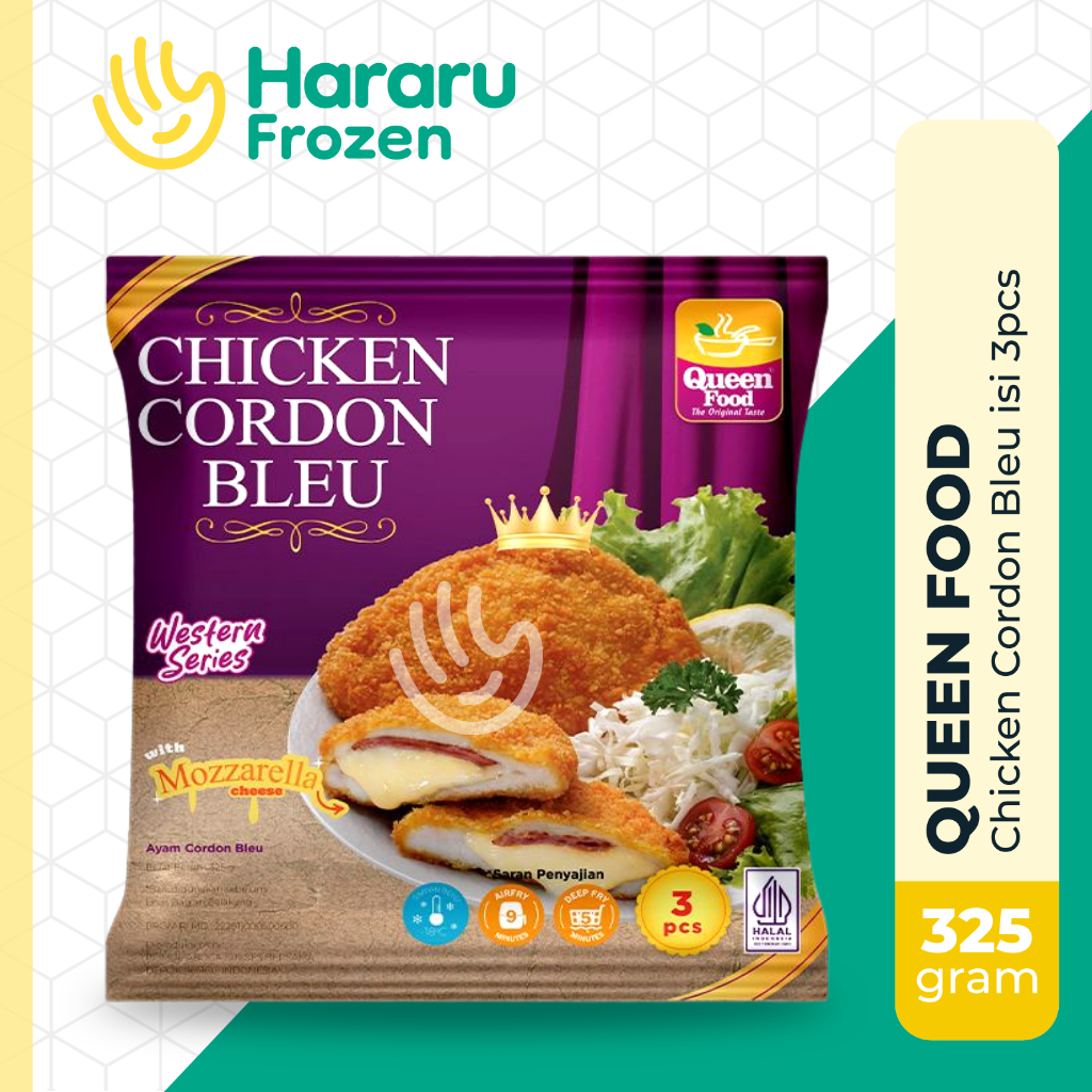 Queen Food Chicken Cordon Bleu | Katsu Ayam Isi Keju Mozzarella Smoked Beef
