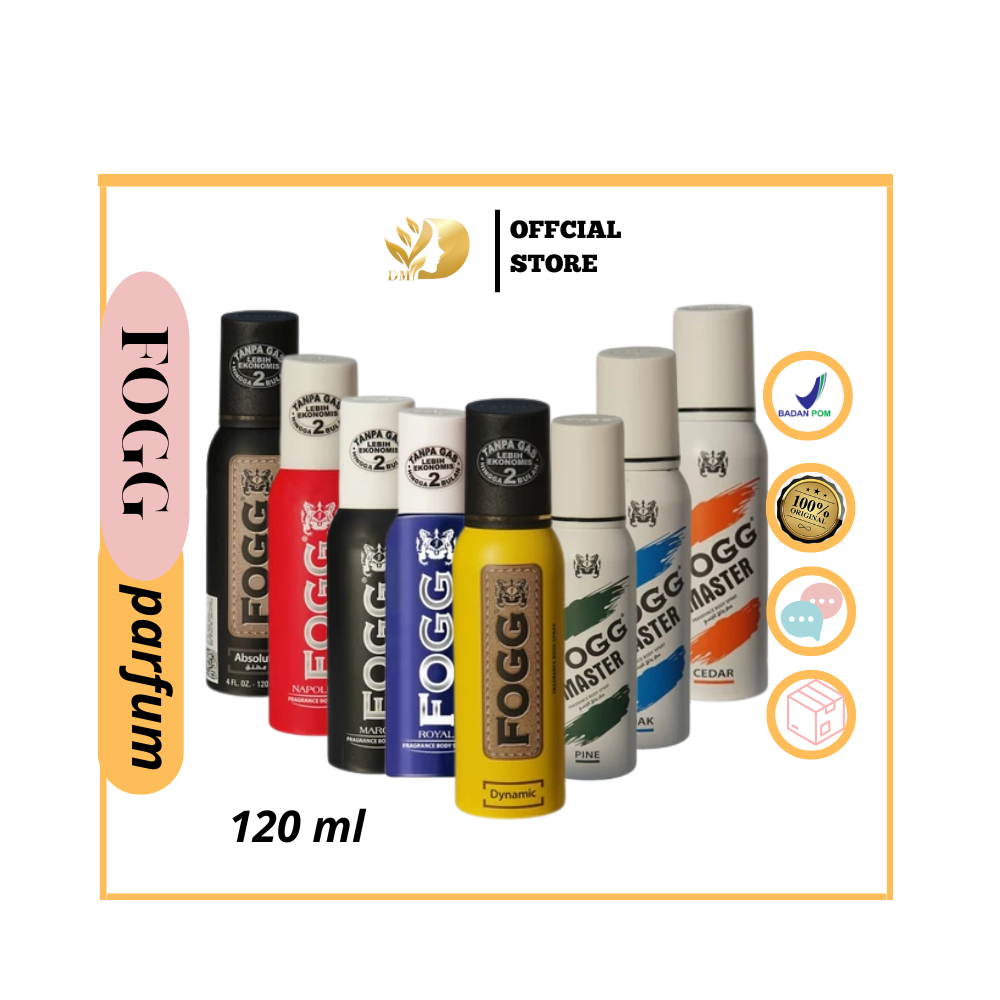 Fogg Parfum Body Spray Reguler Royal 120ml Tanpa Gas NO.1
