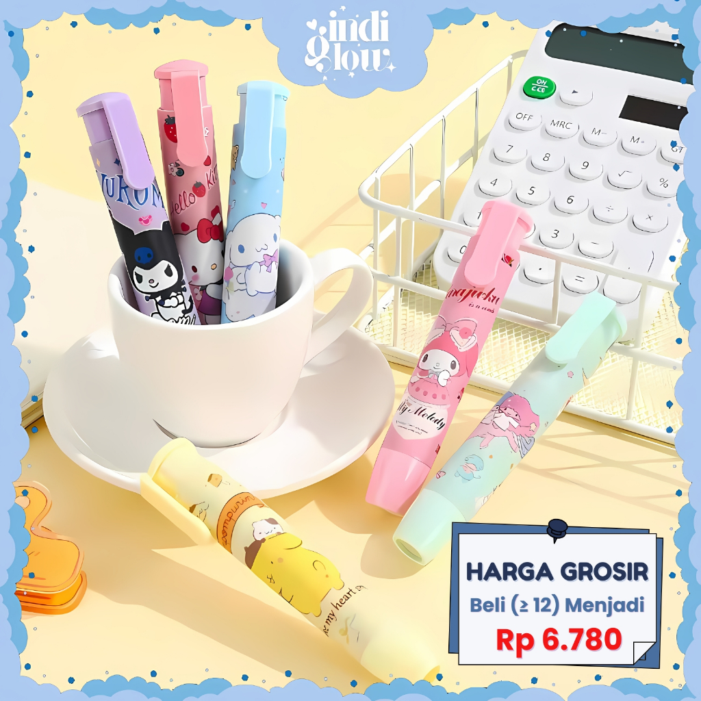 

IG Penghapus Pensil Mekanik Karakter Kartun Cetekan Penghapus Pensil Mechanical Eraser Lipstik LG-46