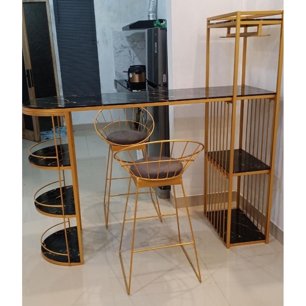 set Meja bar Minimalis