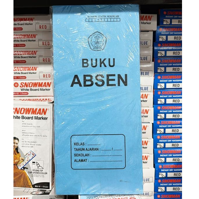 

Buku Absen Besar Panjang Isi 50 Buku Warna Random