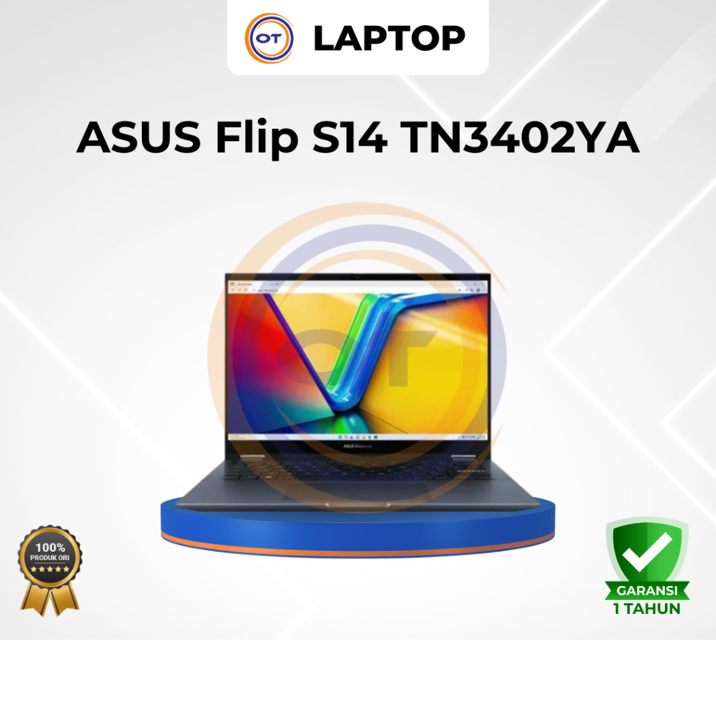 ASUS Vivobook Flip S14 TN3402YA-VIPS558 - Quiet Blue [AMD Ryzen 5 7430U / 16GB / 512GB / 14 inch