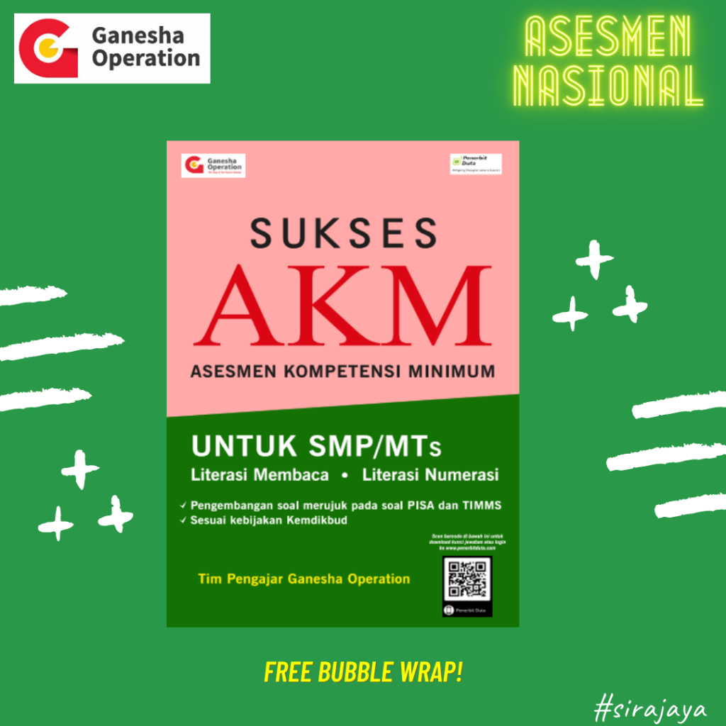 TERMURAH BEDAH MATERI & SOAL AKM SMP | SESUAI KISI-KISI ASESMEN NASIONAL | DIBUAT OLEH BIMBEL GANESH