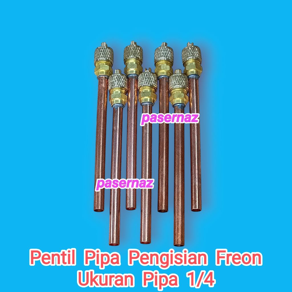 1/4 | Pentil 1/4 Pipa Besar Kulkas | Pentil Pengisian Refrigerant Kulkas Pipa 1/4 Besar | Pentil Kul