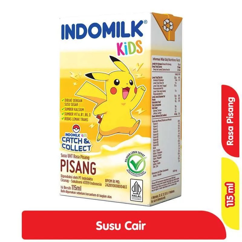 

[oddsolshop] pekanbaru/Indomilk Kids UHT Banana 115ml