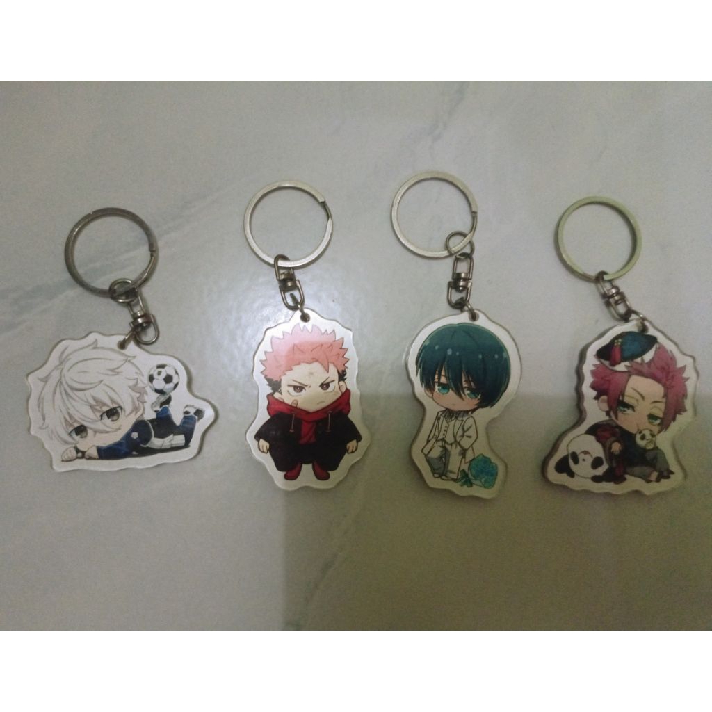 Keychain Gantungan Kunci Blue lock Itoshi Sae Itoshi Rin Seishiro Nagi Jujutsu Kaisen Yuji Itadori