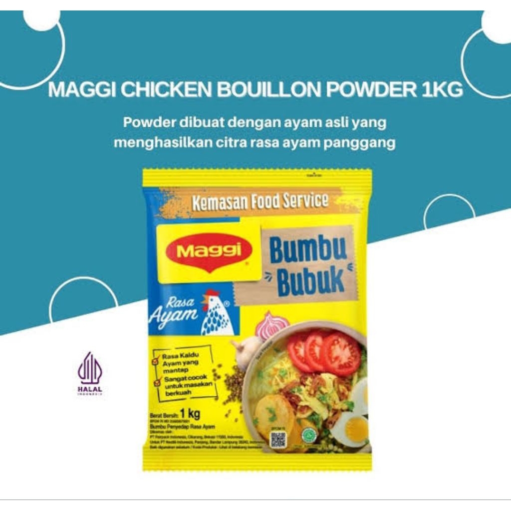 

Maggie Chicken Powder 1KG Bumbu Bubuk Rasa Ayam